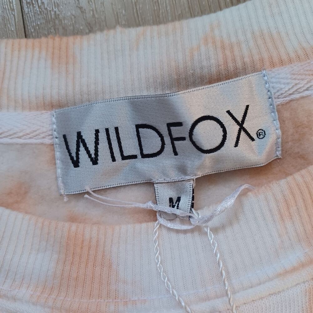 Wildfox Melon Wash Regal Sweatshirt Cropped Tie-Dye Size M NWT - Picture 4 of 9